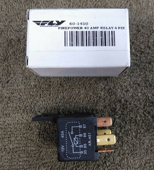 NEW Lot of 3 Fly Racing Firepower 40 AMP Relay 4 Pin / 60-1450