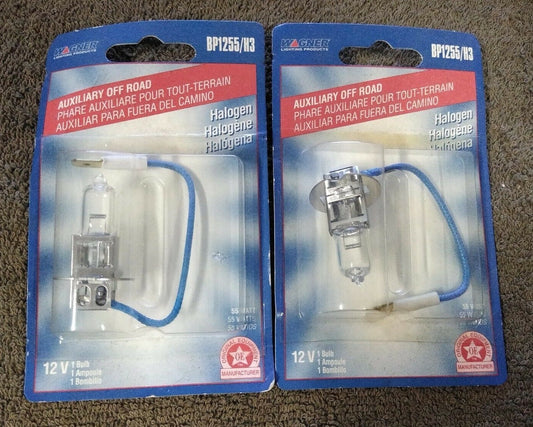 NEW Lot of 2 Wagner Lighting Products Halogen Bulb 12V 55 Watt BP1255/H3