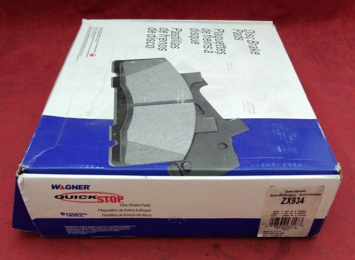 New Wagner Quick Stop Disc Brake Pads ZX934