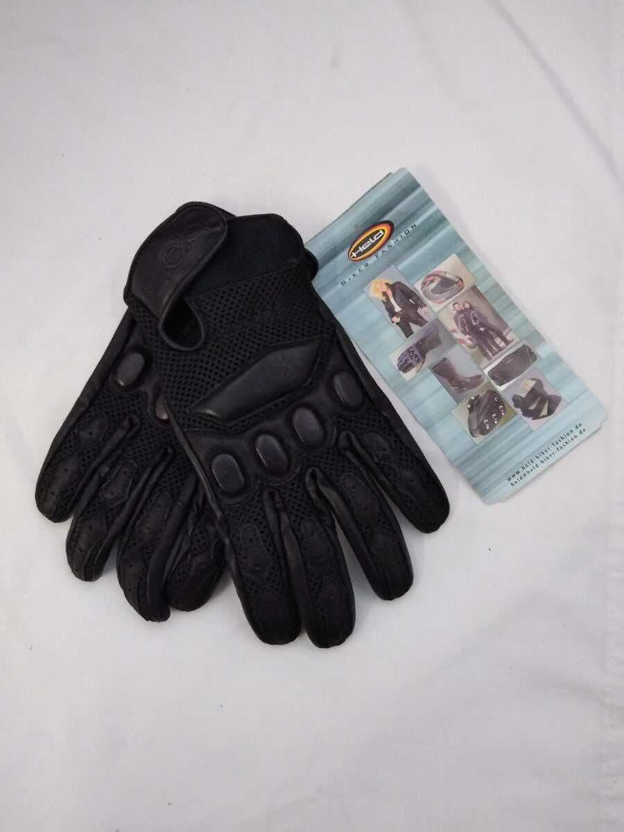 New HELD Gloves / Air 2112 / Black / Leather and Mesh / Motorrad / Size: 7S