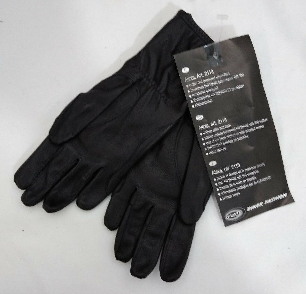 New HELD Motorcycle Leather Gloves / Alexa 2113 / Black / Size: S/6