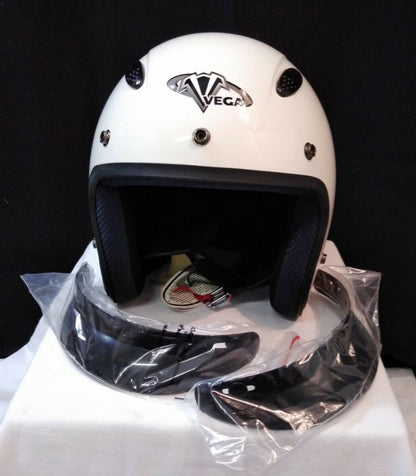 NEW Vega X-280 Motorcycle Open Face Helmet 8000-045 / White / Size: XL SnapVisor