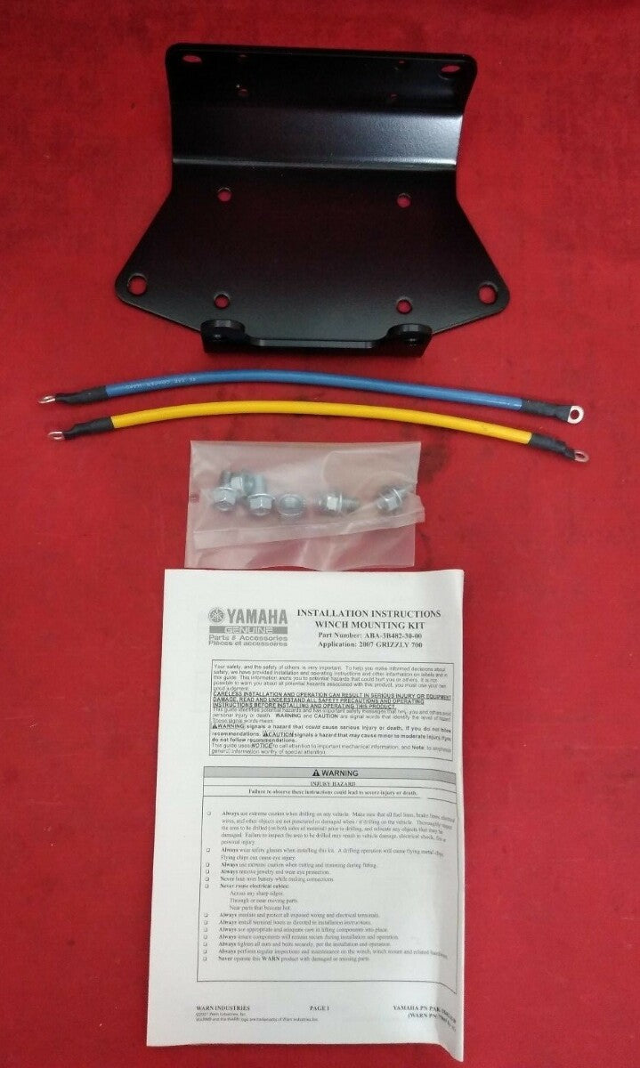 NEW WARN Yamaha Winch Mount Kit / ABA3B4823000 / 73515 / Black