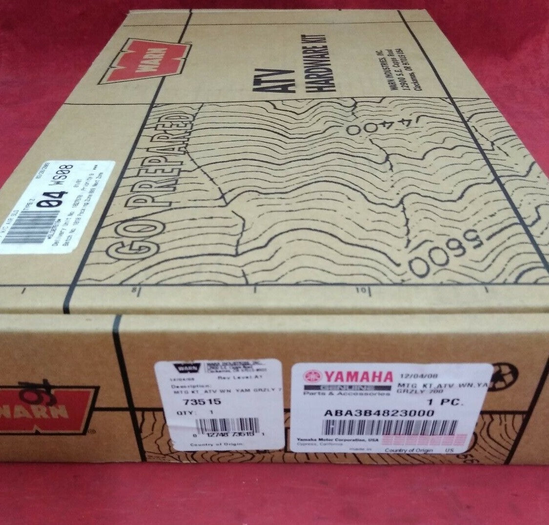 NEW WARN Yamaha Winch Mount Kit / ABA3B4823000 / 73515 / Black