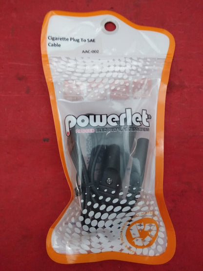 NEW POWERLET CIGARETTE PLUG TO SAE CABLE AAC-002