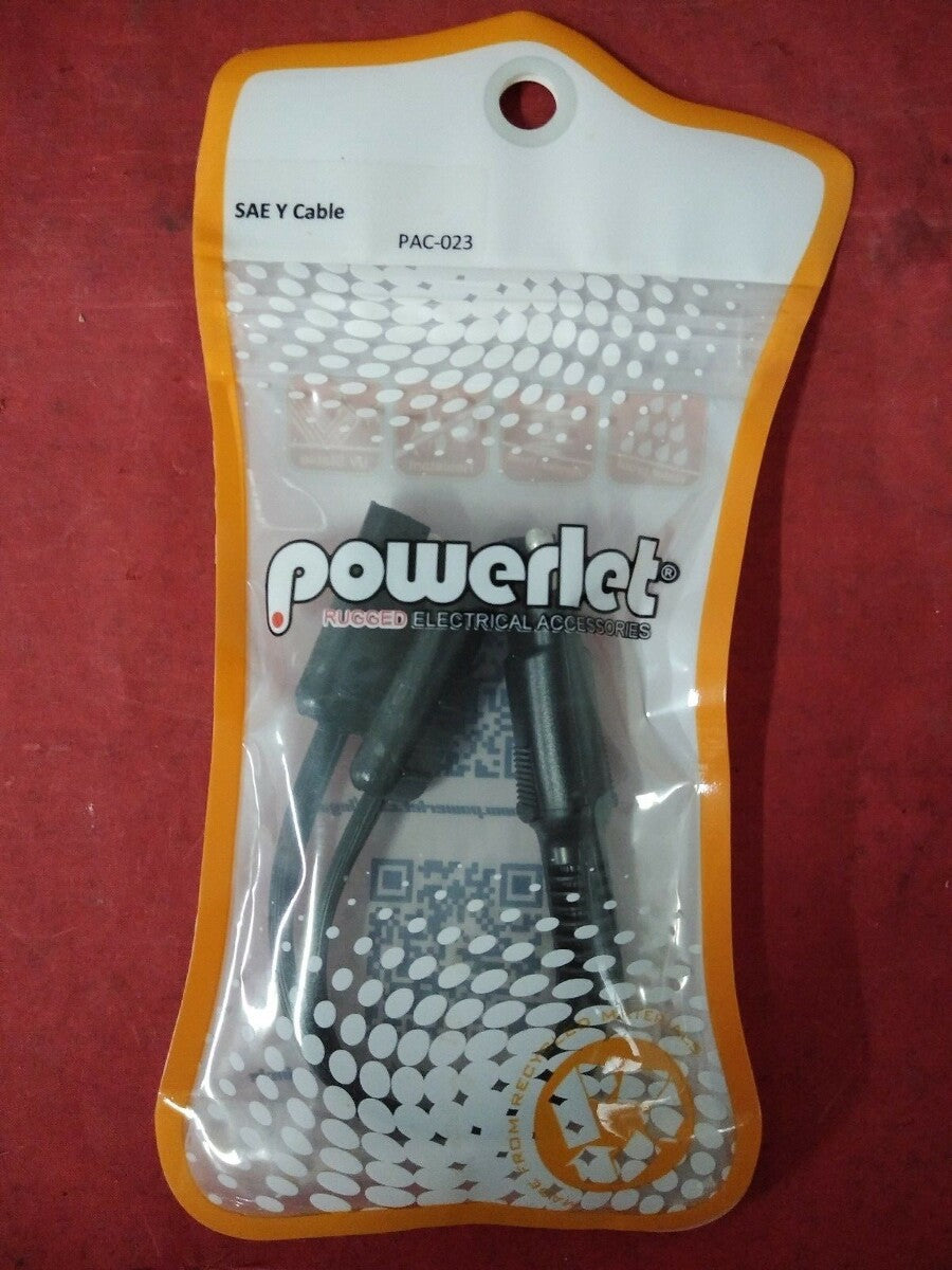 NEW Powerlet SAE Y Cable 2 Port Cable PAC-023
