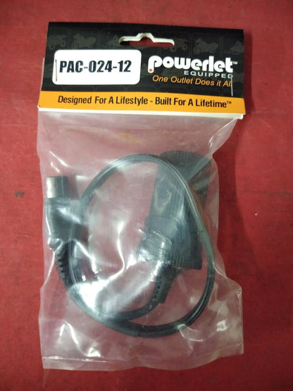 NEW Powerlet 12v Outlet to SAE Tender Adapter PAC-024-12