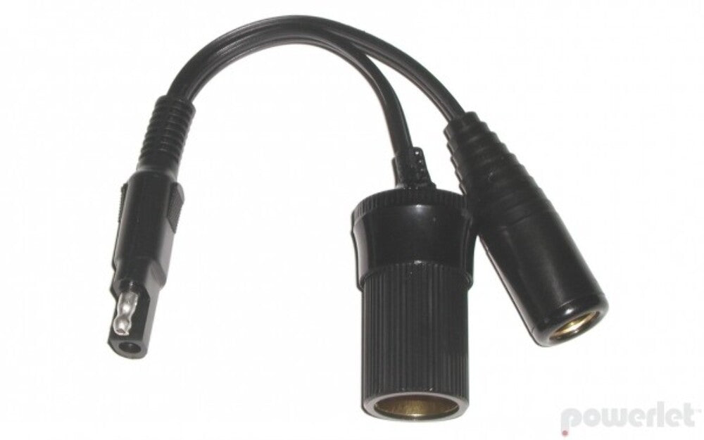 NEW SAE Y-Cable to Cigarette Socket and Powerlet Socket PAC-027