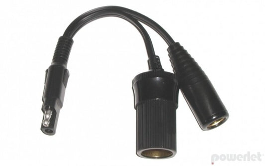 NEW SAE Y-Cable to Cigarette Socket and Powerlet Socket PAC-027