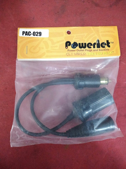 NEW Powerlet Straight to Cigarette & Powerlet Socket Y Cable PAC-029