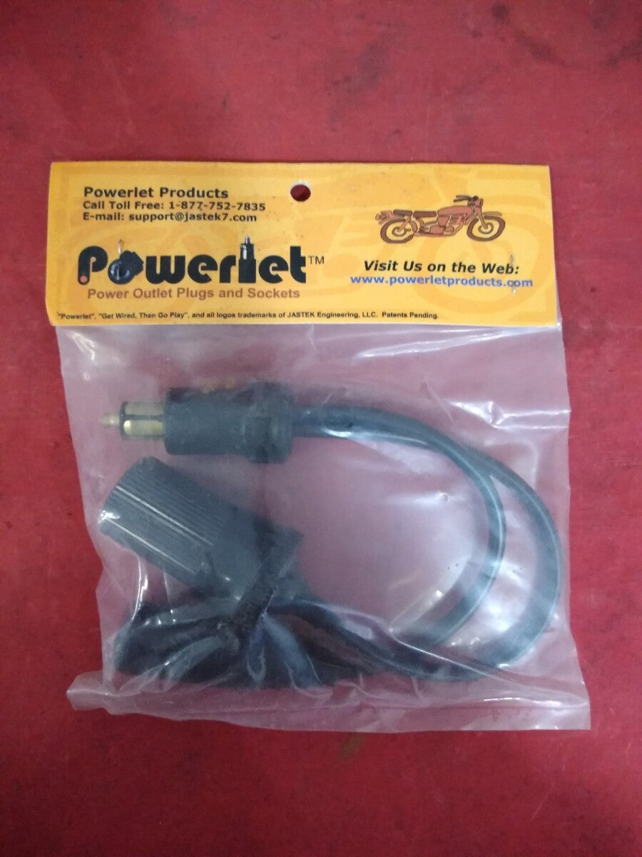 NEW Powerlet Straight to Cigarette & Powerlet Socket Y Cable PAC-029