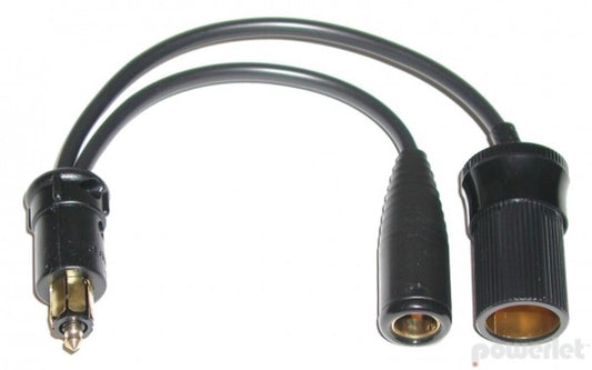 NEW Powerlet Straight to Cigarette & Powerlet Socket Y Cable PAC-029