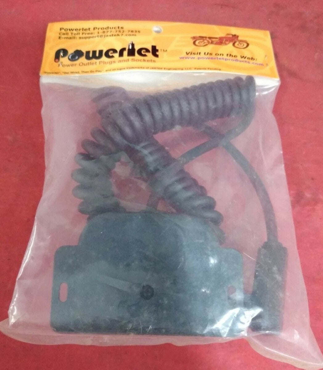 NEW POWERLET PAC-031 Low Profile Dual Cigarette Socket 24" Coil Cable