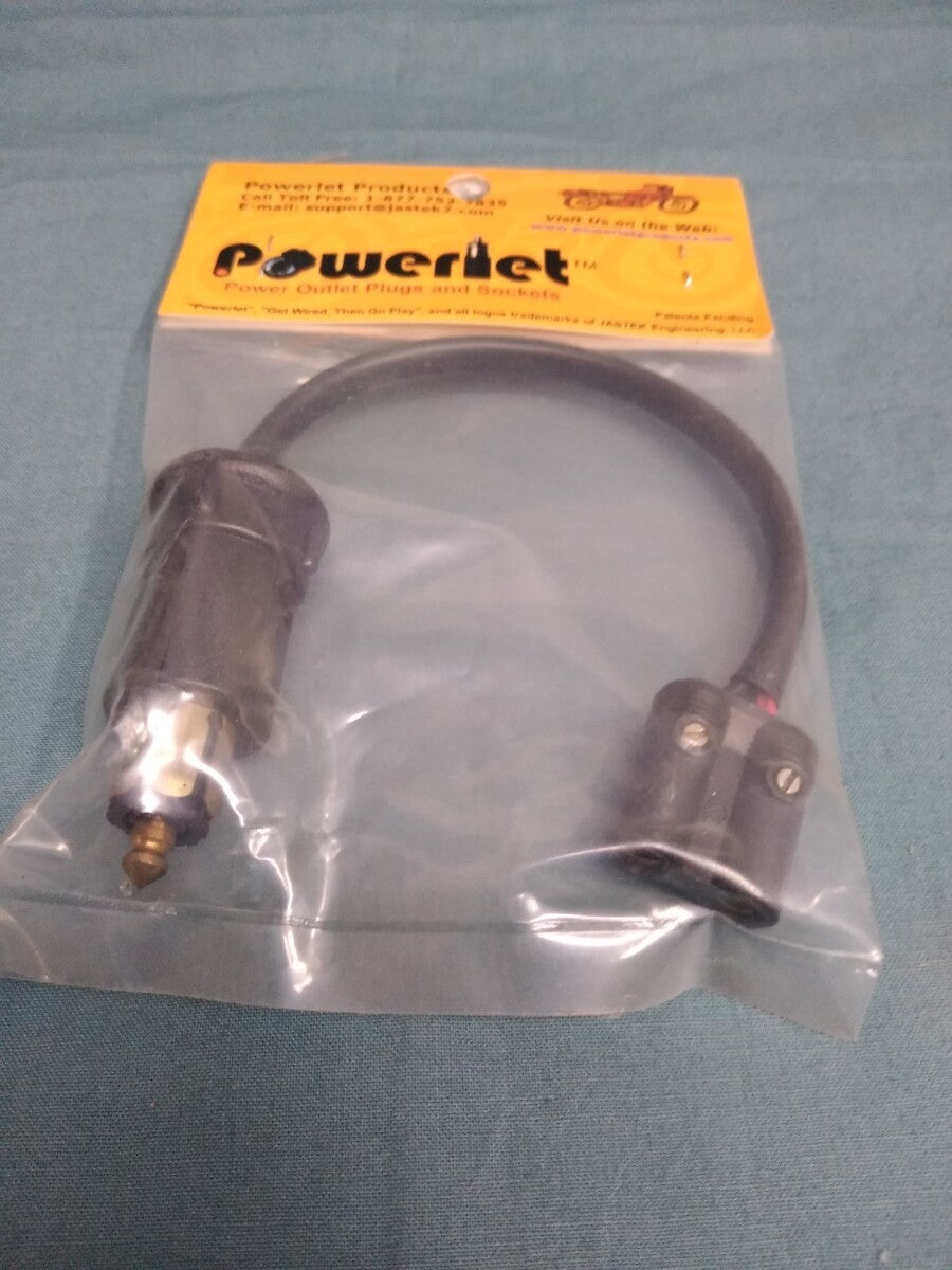 NEW Powerlet Motorcycle 2 Port Cigarette Lighter Replacement PPC-008