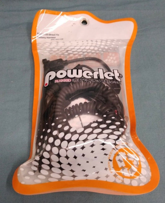 NEW Powerlet Motorcycle Mini USB To Battery Harness PPC-015-DB