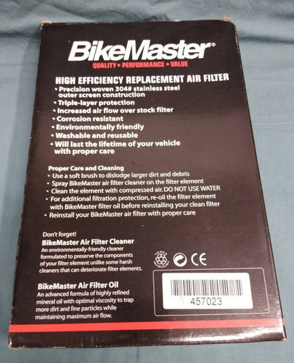 NEW BikeMaster Motorcycle High Efficiency Replacement Air Filter 45-7023