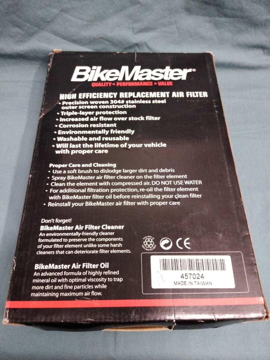 NEW BikeMaster Motorcycle High Efficiency Replacement Air Filter 45-7024