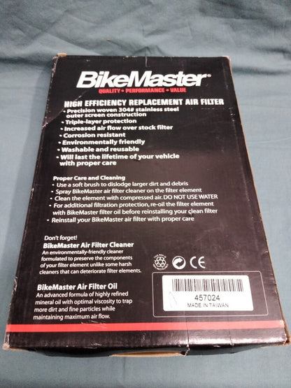NEW BikeMaster Motorcycle High Efficiency Replacement Air Filter 45-7024