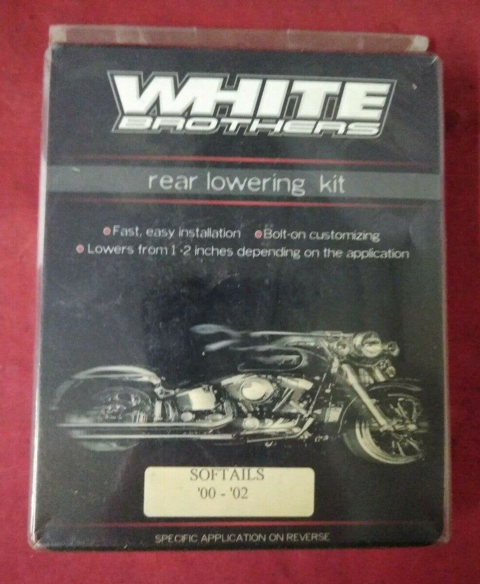 NEW White Brothers Rear Adjustable Lowering Kit Harley Davidson DS221901