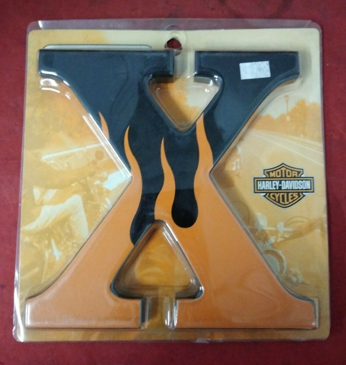 NEW Harley Davidson 8" Wooden Flame Letters " X "