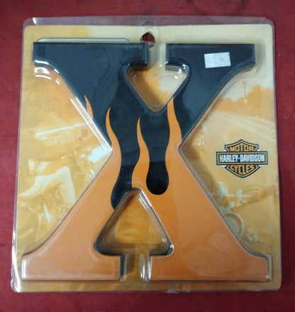 NEW Harley Davidson 8" Wooden Flame Letters " X "