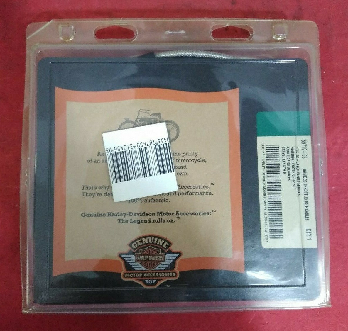 NEW Harley Davidson Braided Throttle / Idle Cables 56719-03