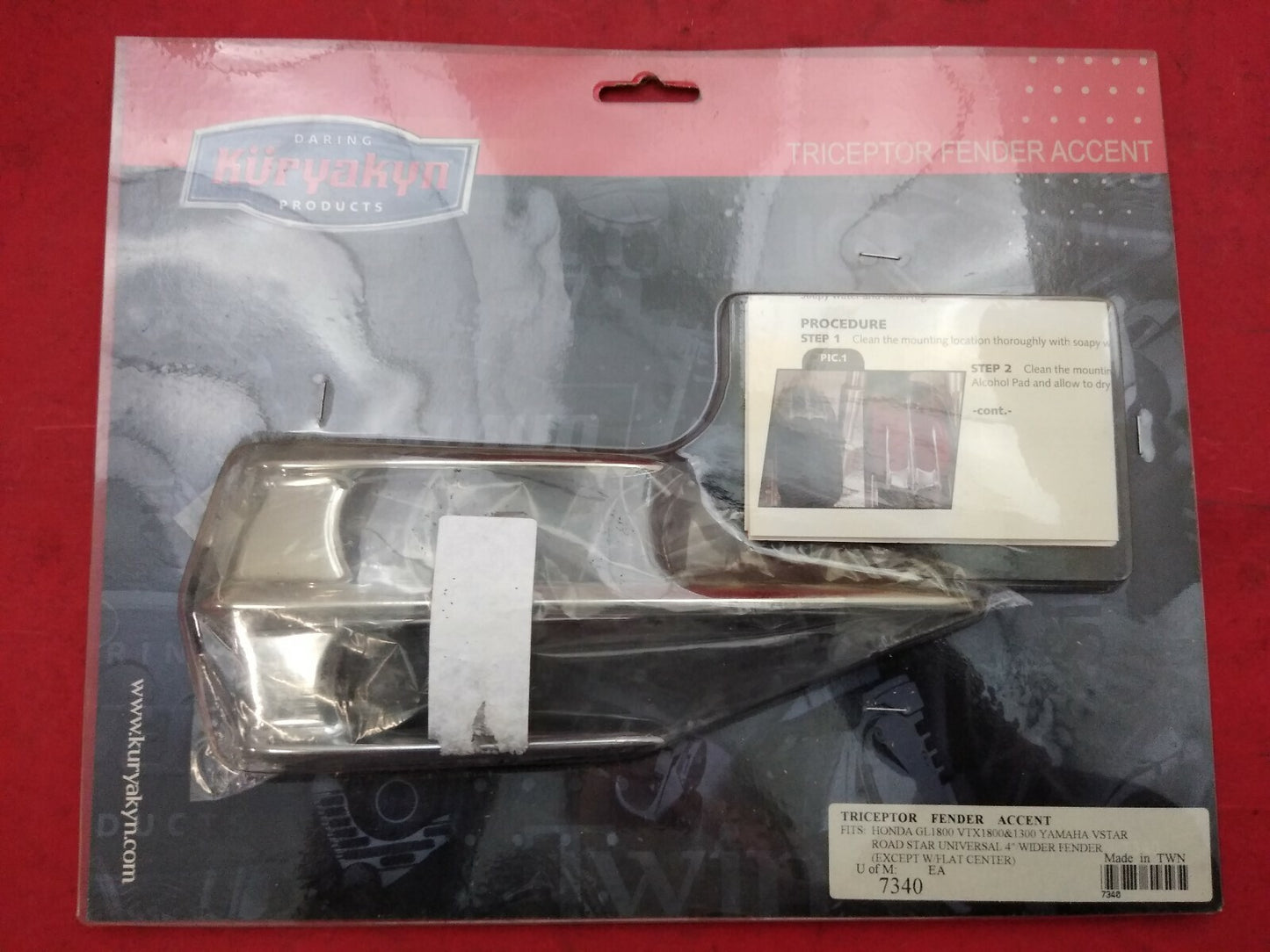 NEW Kuryakyn Triceptor Fender Accent 1421-000 Victory / Honda / SUZUKI / Yamaha