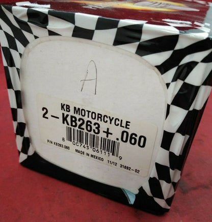 NEW KB PERFORMANCE HYPEREUTECTIC PISTON KIT DS-751208 / 060 41-79 FX/FL