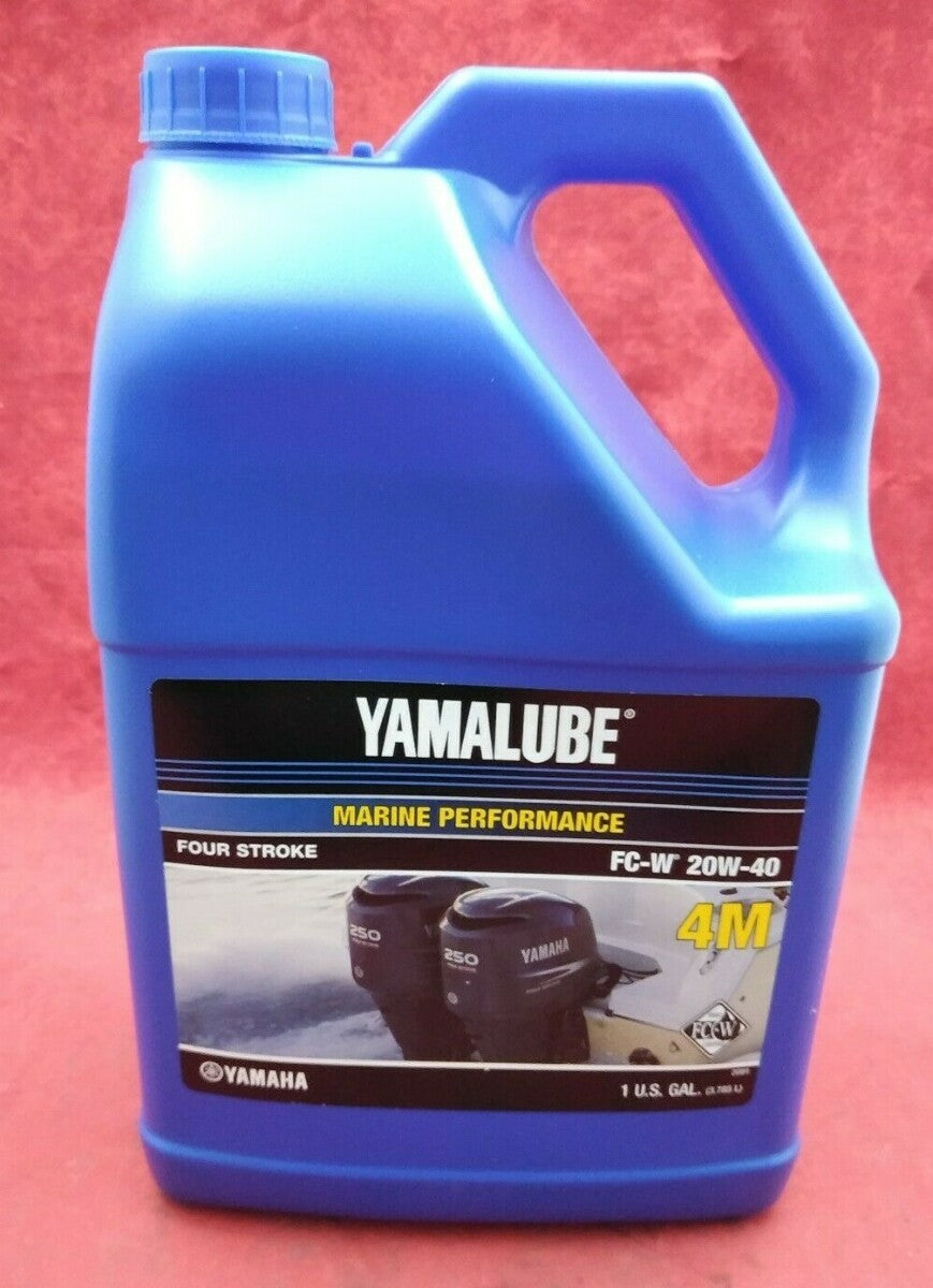NEW Yamalube Marine Performance Four Stroke FC-W 20W-40 1 Gallon LUB-20W40-FC-GL