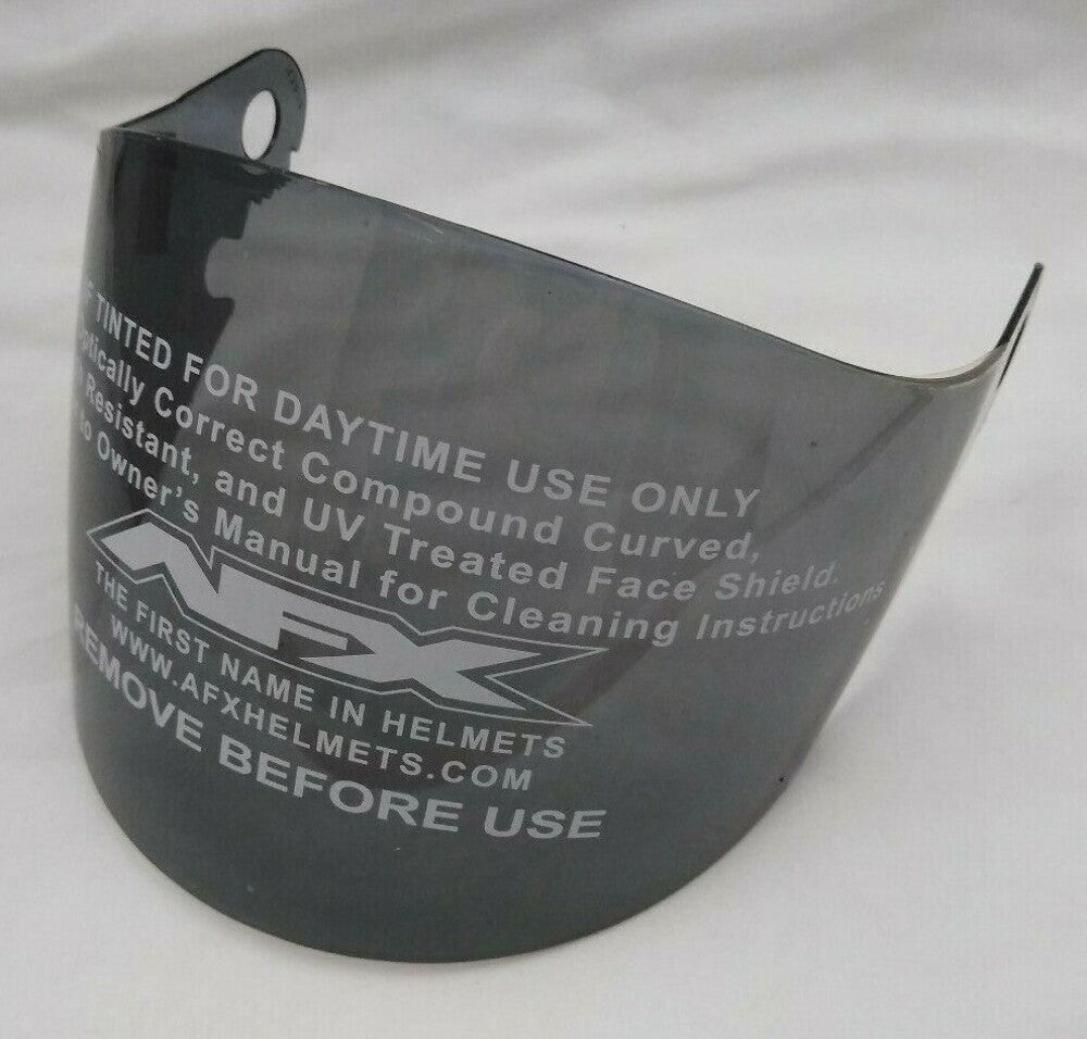 New AFX FX-50 Anti-Scratch Face Shield Visor / 0130-0397 / Dark Smoke