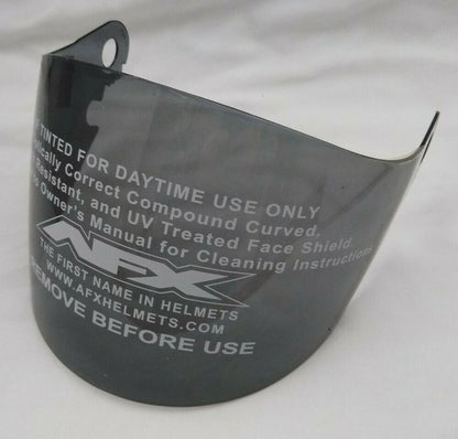 New AFX FX-50 Anti-Scratch Face Shield Visor / 0130-0397 / Dark Smoke