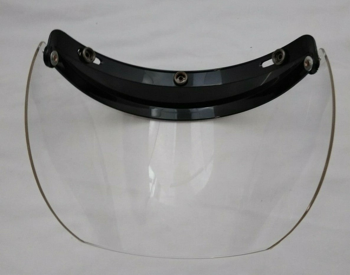New ECHO 3 Snap Half Helmet Face Shield Visor / Hard Coated Clear / 02-205