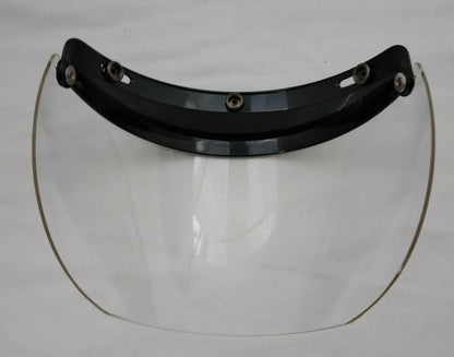 New ECHO 3 Snap Half Helmet Face Shield Visor / Hard Coated Clear / 02-205