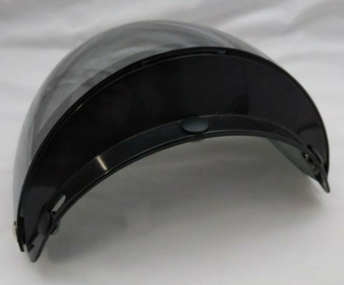 New ECHO 3 Snap Half Helmet Face Shield Visor / Hard Coated Mirrored Smoke