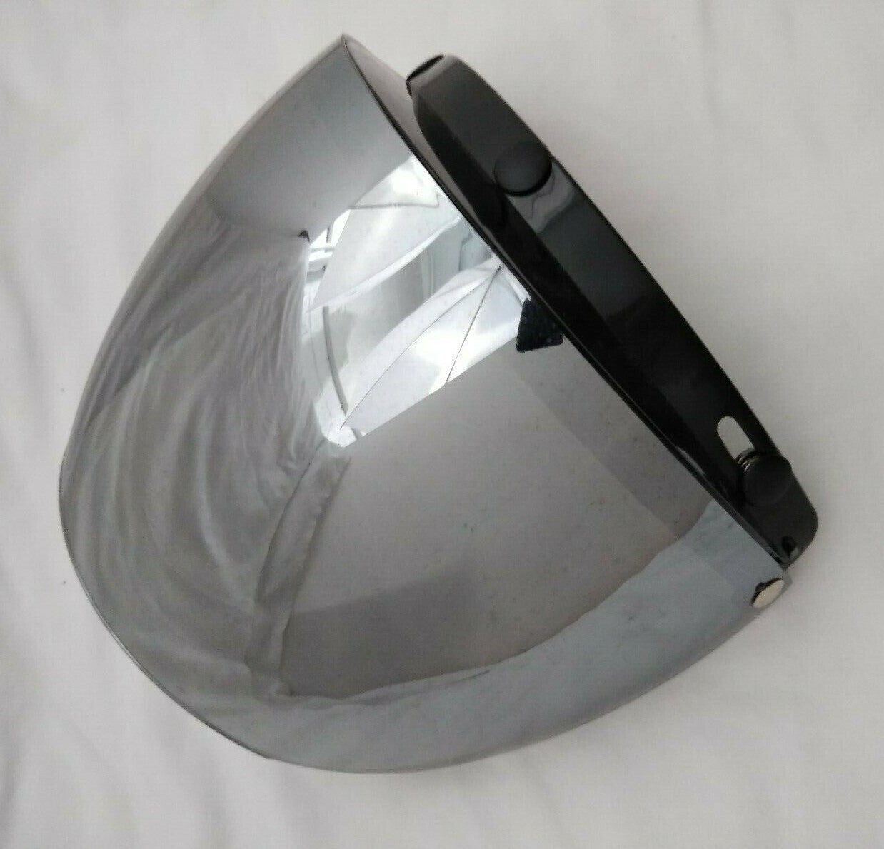 New ECHO 3 Snap Half Helmet Face Shield Visor / Hard Coated Mirrored Smoke