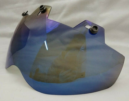 New ECHO Universal 3 Snap Shorty Shield / Visor / Blue Mirror / 02-312