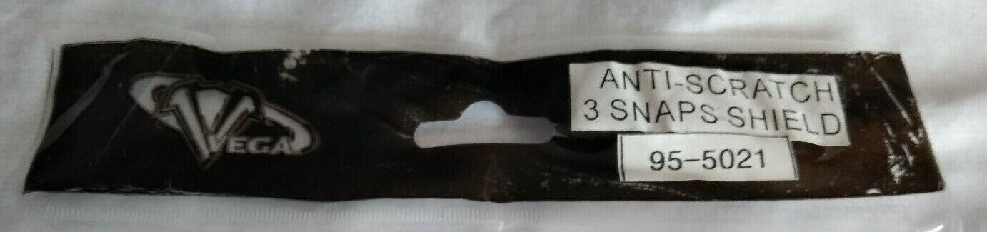 New VEGA Face Shield Visor / Anti-Scratch / 3 Snaps / CLEAR / 95-5021