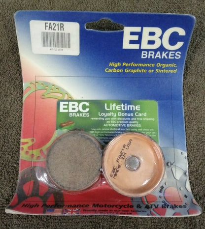 NEW EBC Brakes for Motorcycle / ATV / High Performance / Organic / FA21R