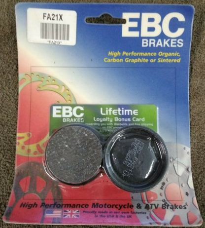 NEW EBC Brakes for Motorcycle / ATV / High Performance / Organic / FA21X