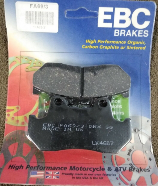 NEW EBC Brakes for Motorcycle / ATV / High Performance / Organic / FA69/3