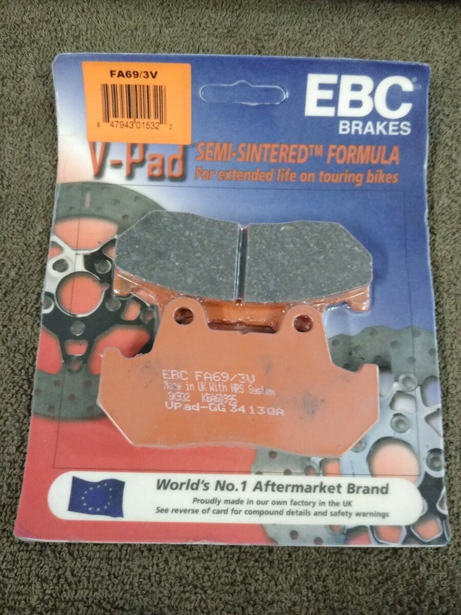 NEW EBC Brakes for Motorcycle / ATV / High Performance / Organic / FA69/3V