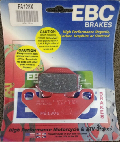 NEW EBC Brakes for Motorcycle / ATV / High Performance / Organic / FA128X