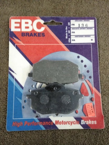 NEW EBC Brakes for Motorcycle / ATV / High Performance / Organic / FA136