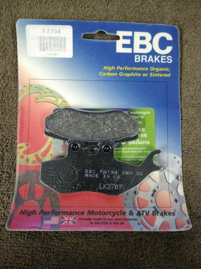 NEW EBC Brakes for Motorcycle / ATV / High Performance / Organic / FA194