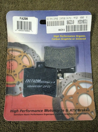 NEW EBC Brakes for Motorcycle / ATV / High Performance / Organic / FA298