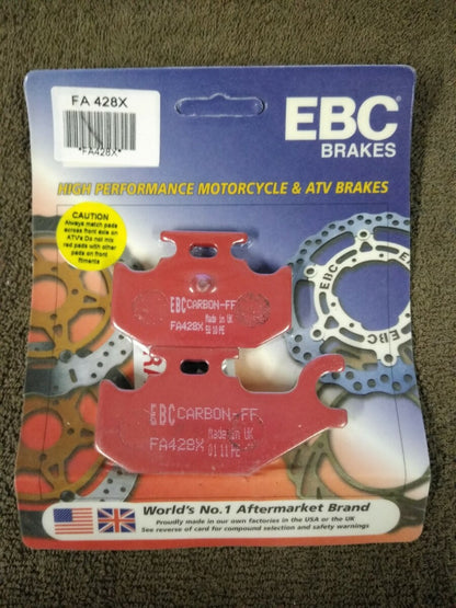 NEW EBC Brakes for Motorcycle / ATV / High Performance / Organic / FA428X