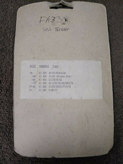 NEW DP Brake Pads / Off Road / ATV / Kawasaki / Rear / DP302