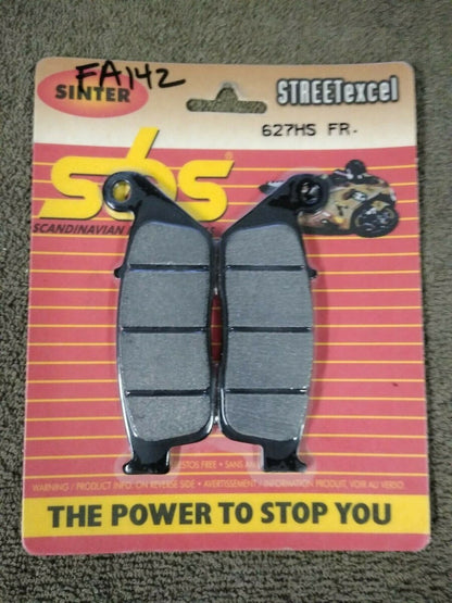 NEW SBS StreetExcel Sinter Brake Pads / 627HS FR. / FA142