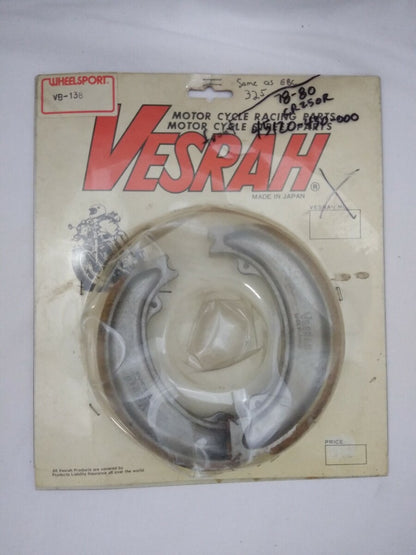 NEW Vesrah Brake Shoes / Motorcycle Brake Shoes / VB-138 / Vintage