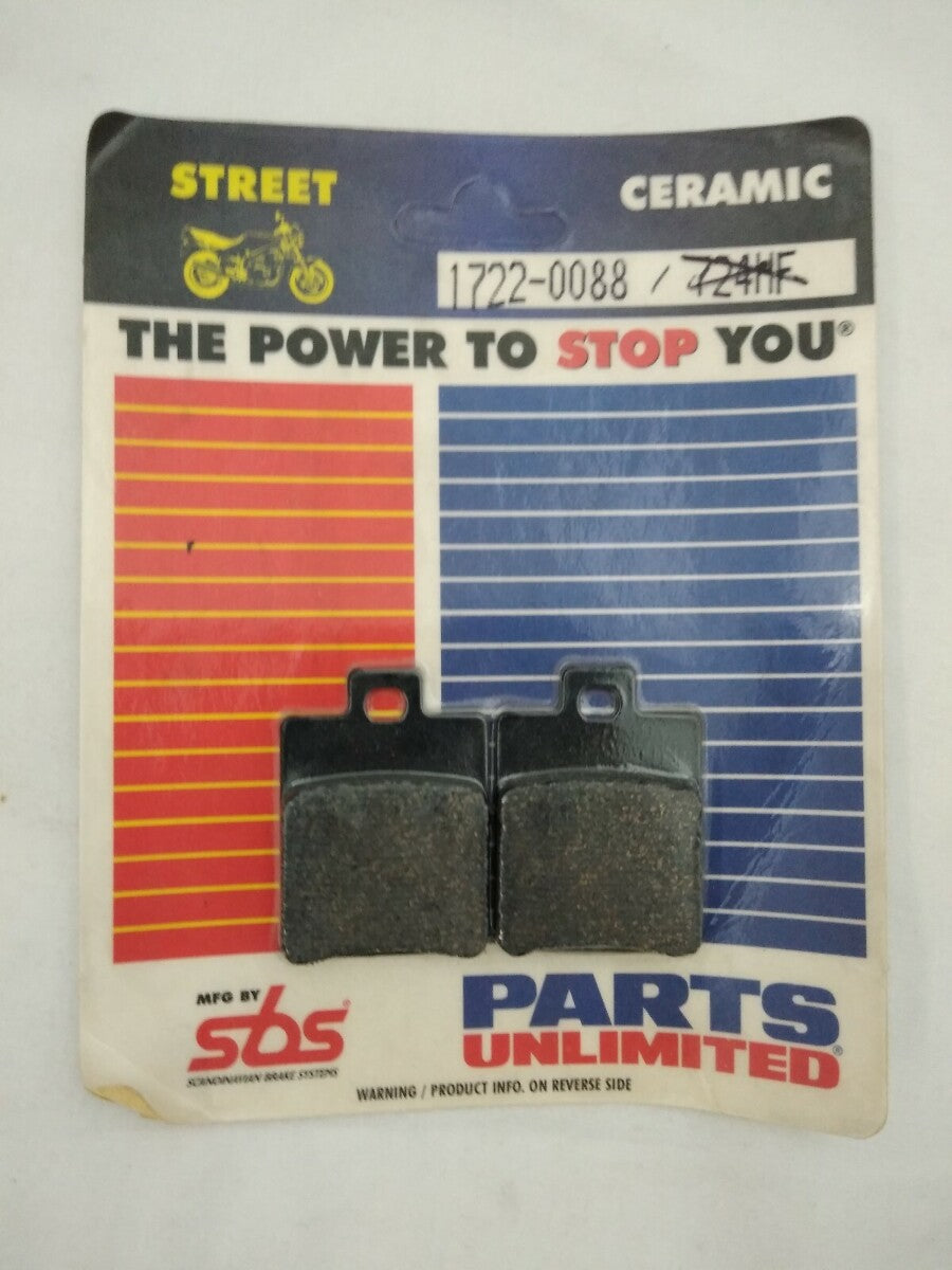 NEW Parts Unlimited SBS Street Brakes / Ceramic / 1722-0088 / 724HF